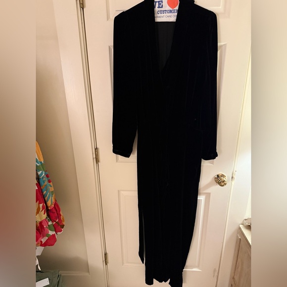Sezane Black velvet Women's Jumpsuit - Picture 2 of 6
